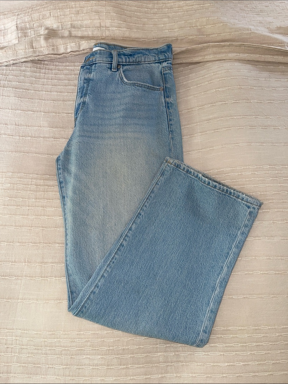 Loft Light Wash Relaxed Straight Leg Jeans